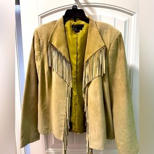 Women’s tassel suede jacket